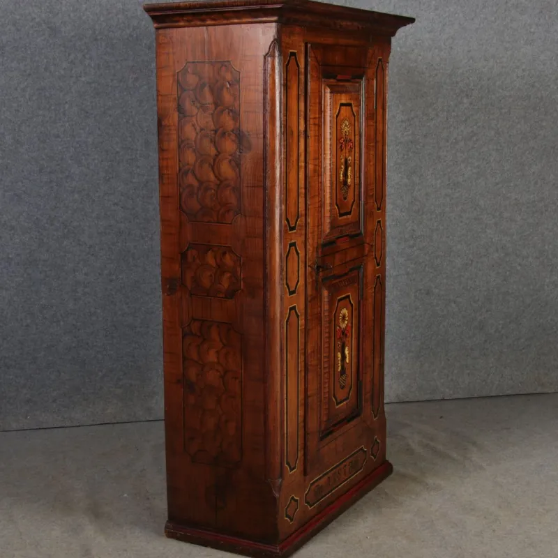 New Pamono Small Antique Baroque Cabinet, 1800