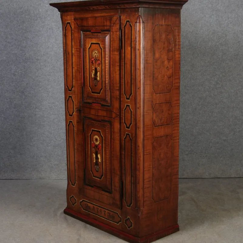 New Pamono Small Antique Baroque Cabinet, 1800