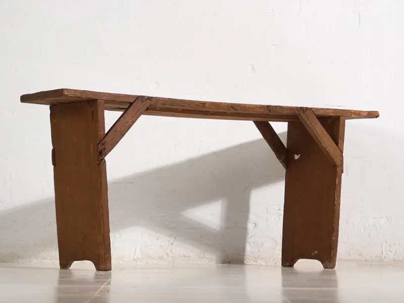 Pamono Small Antique Bench, 1920s> Benches