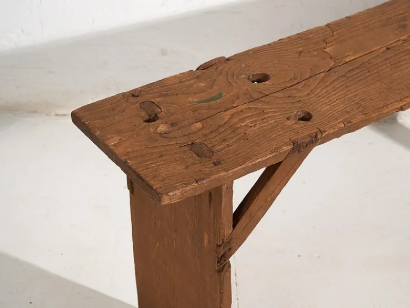 Pamono Small Antique Bench, 1920s> Benches