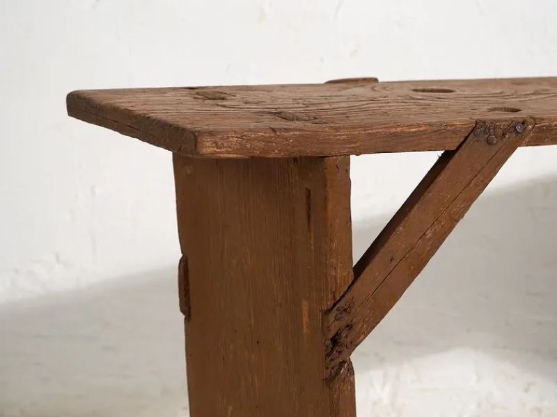 Pamono Small Antique Bench, 1920s> Benches