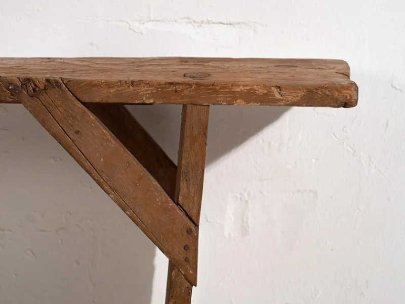 Pamono Small Antique Bench, 1920s> Benches