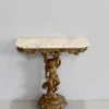 Pamono Small Antique Carved Console Table> Console Tables