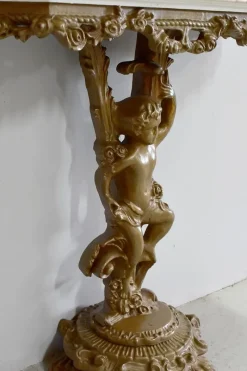 Pamono Small Antique Carved Console Table><noscript><img width=
