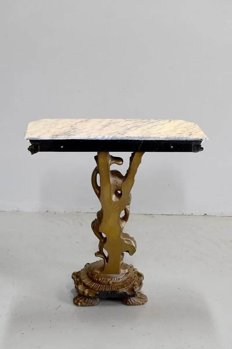 Pamono Small Antique Carved Console Table> Console Tables