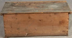 New Pamono Small Antique Chamfered Chest in Softwood, 1897