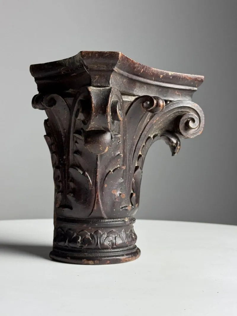 Pamono Small Antique Column, 1800s> Pedestals And Columns