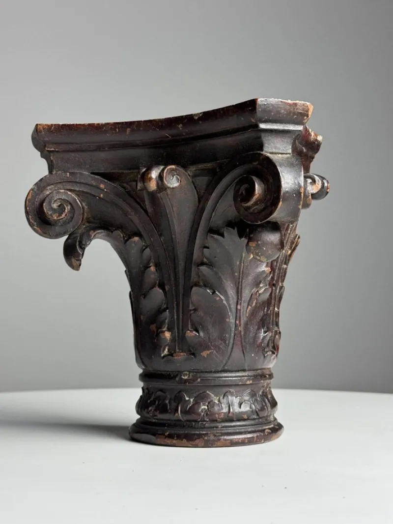 Pamono Small Antique Column, 1800s> Pedestals And Columns