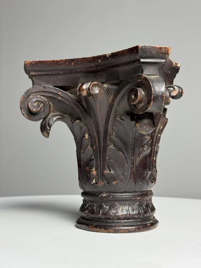 Pamono Small Antique Column, 1800s> Pedestals And Columns