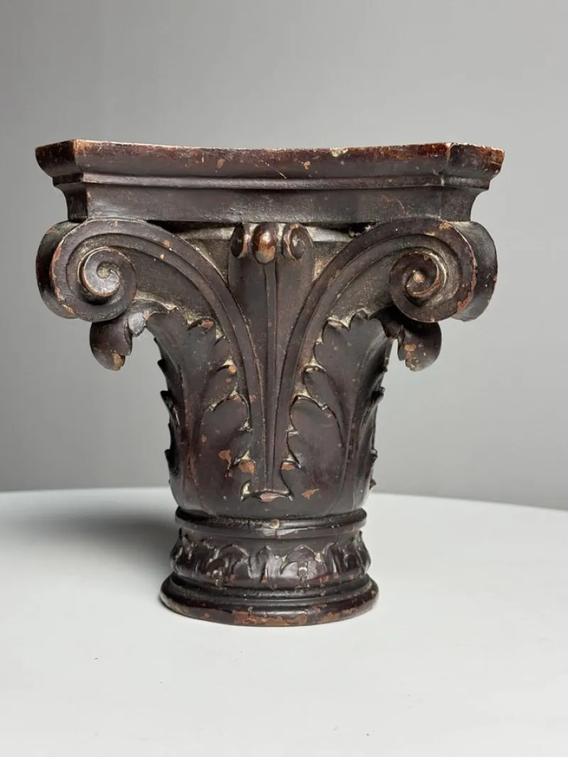 Pamono Small Antique Column, 1800s> Pedestals And Columns