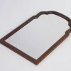 Clearance Pamono Small Antique Dutch Scalloped Wood Wall Mirror with Beveled Glass, 1890s