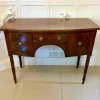 Pamono Small Antique George III Figured Mahogany Bow Front Sideboard, 1800s> Sideboards & Buffets