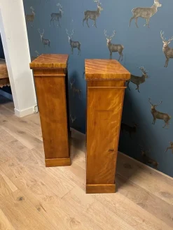 Best Pamono Small Antique Open Bookcases, 1890s, Set of 2