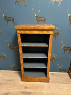 Best Pamono Small Antique Open Bookcases, 1890s, Set of 2