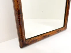 Pamono Small Antique Scalloped Mahogany Mirror><noscript><img width=