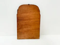 Pamono Small Antique Scalloped Mahogany Mirror><noscript><img width=