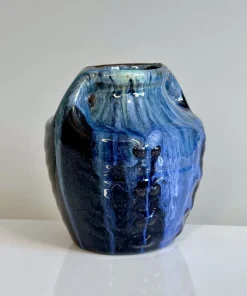 Pamono Small Art Nouveau Sculptural Studio Ceramic Vase, Germany, 1920s> Vases