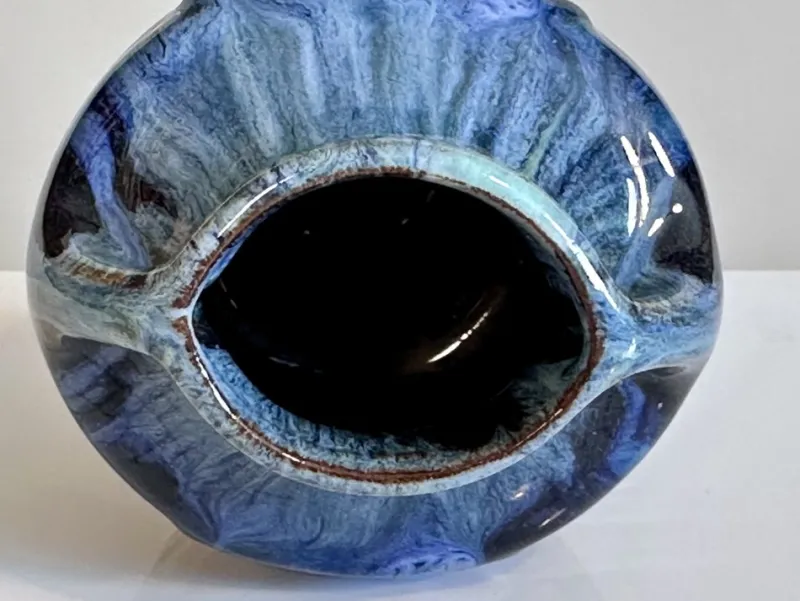 Pamono Small Art Nouveau Sculptural Studio Ceramic Vase, Germany, 1920s> Vases