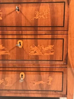 Pamono Small Biedermeier Chest of Drawers, Germany, 1810s-1820s><noscript><img width=
