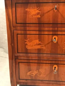Pamono Small Biedermeier Chest of Drawers, Germany, 1810s-1820s><noscript><img width=