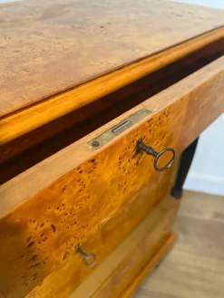 Sale Pamono Small Biedermeier Style Chest of 4 Drawers in Bird's-Eye Maple