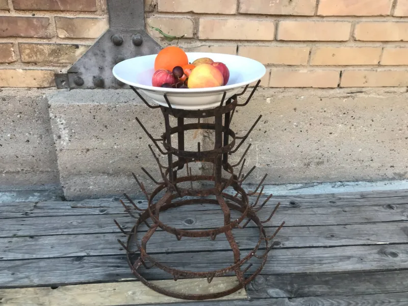 New Pamono Small Bottle Dryer in Iron, France, 1930s