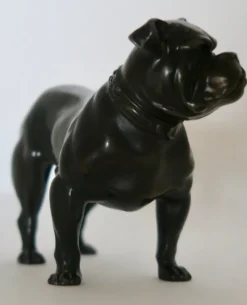 Online Pamono Small Bronze Bulldog Sculpture, France, 1920s