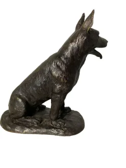 Pamono Small Bronze Dog, 20th Century> Art Deco