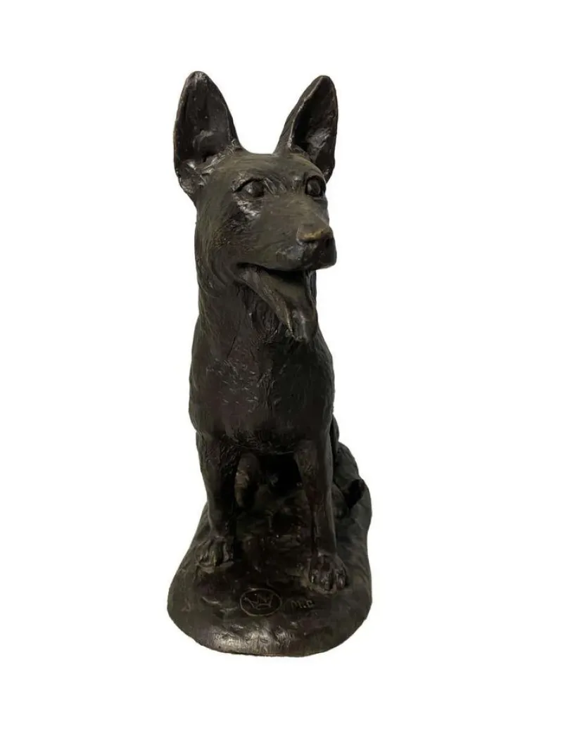 Pamono Small Bronze Dog, 20th Century> Art Deco