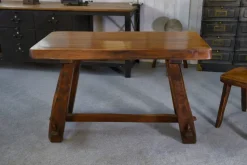 Online Pamono Small Brutalist Table Set with Bench, 1960s, Set of 2