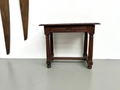 Pamono Small Carved Oak Writing Table, 19th Century><noscript><img width=