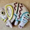 Hot Pamono Small Ceramic Art Wall Decor Relief, 1960s
