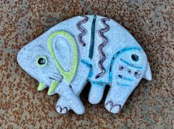 Hot Pamono Small Ceramic Art Wall Decor Relief, 1960s