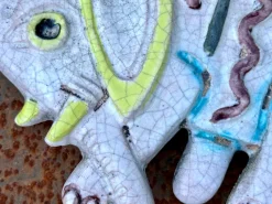 Hot Pamono Small Ceramic Art Wall Decor Relief, 1960s