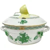 Discount Pamono Small Chinese Bouquet Apponyi Green Porcelain Tureen with Handles from Herend