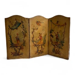 Pamono Small Chinoiserie Screen, 1890s> Room Dividers & Screens