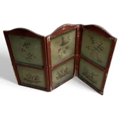 Pamono Small Chinoiserie Screen, 1890s><noscript><img width=