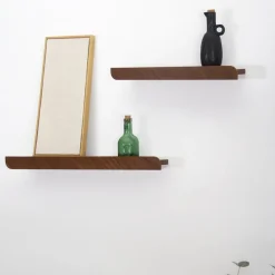 New Pamono Small Cielo Wall Shelf in Walnut by Woodendot