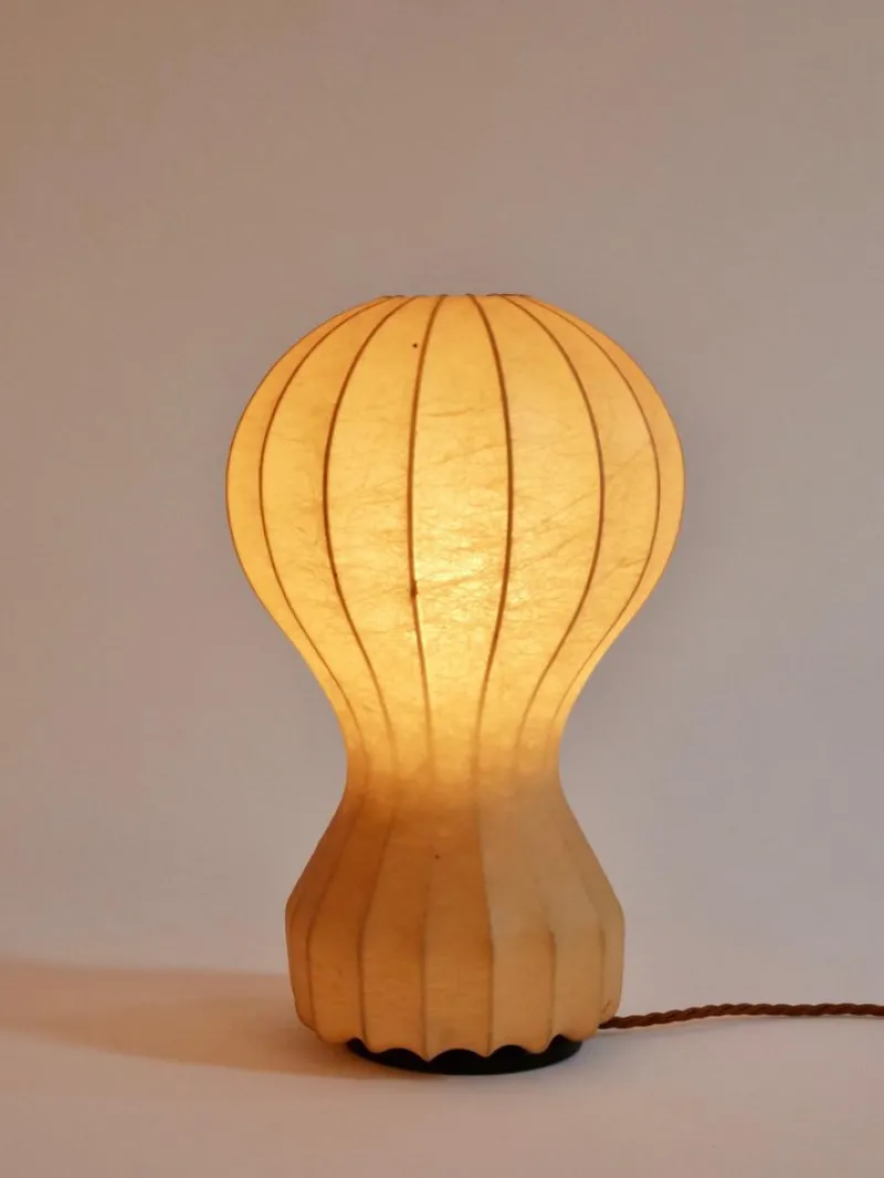 Clearance Pamono Small Cocoon Gatto Table Lamps by Achille & Pier Castiglioni for Flos, 1960, Set of 2