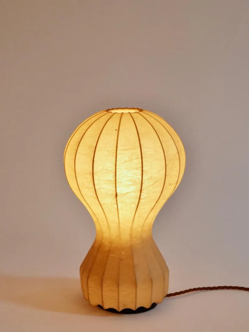 Clearance Pamono Small Cocoon Gatto Table Lamps by Achille & Pier Castiglioni for Flos, 1960, Set of 2