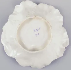 Pamono Small Early 20th Century Art Nouveau French Faience Floral Bowls, Set of 3><noscript><img width=