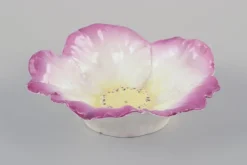 Best Pamono Small Early 20th Century Art Nouveau French Faience Floral Bowls, Set of 3