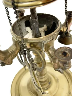 Pamono Small Early 19th Century Brass Lucerne Oil Lamp><noscript><img width=