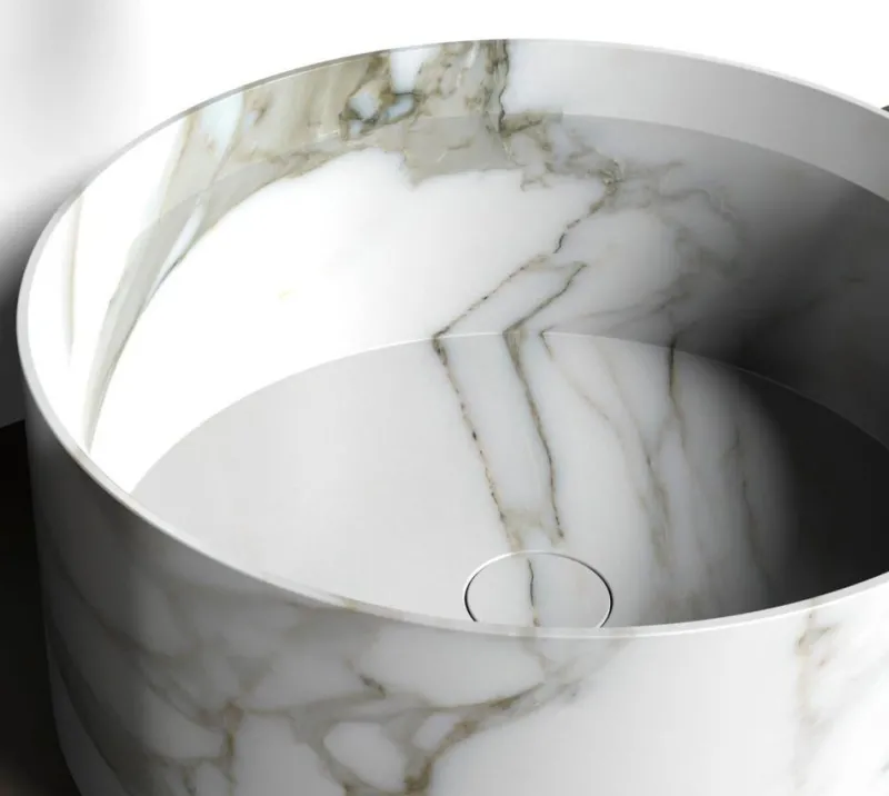 Pamono Small Entity Circle Washbasin by Marmi Serafini> Architectural Elements
