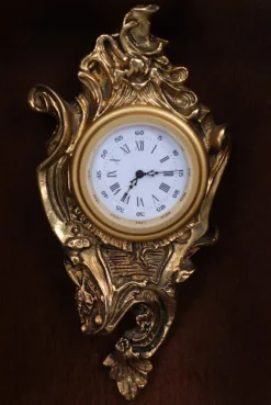 Pamono Small Franklin Mint Clocks with Wall Unit, 1980s, Set of 13> Clocks