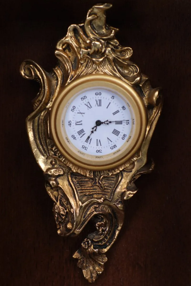 Pamono Small Franklin Mint Clocks with Wall Unit, 1980s, Set of 13> Clocks