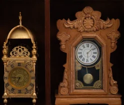 Pamono Small Franklin Mint Clocks with Wall Unit, 1980s, Set of 13><noscript><img width=