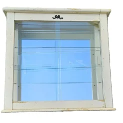 Discount Pamono Small French Wall-Mounted Display Case in Painted Wood, 1920s