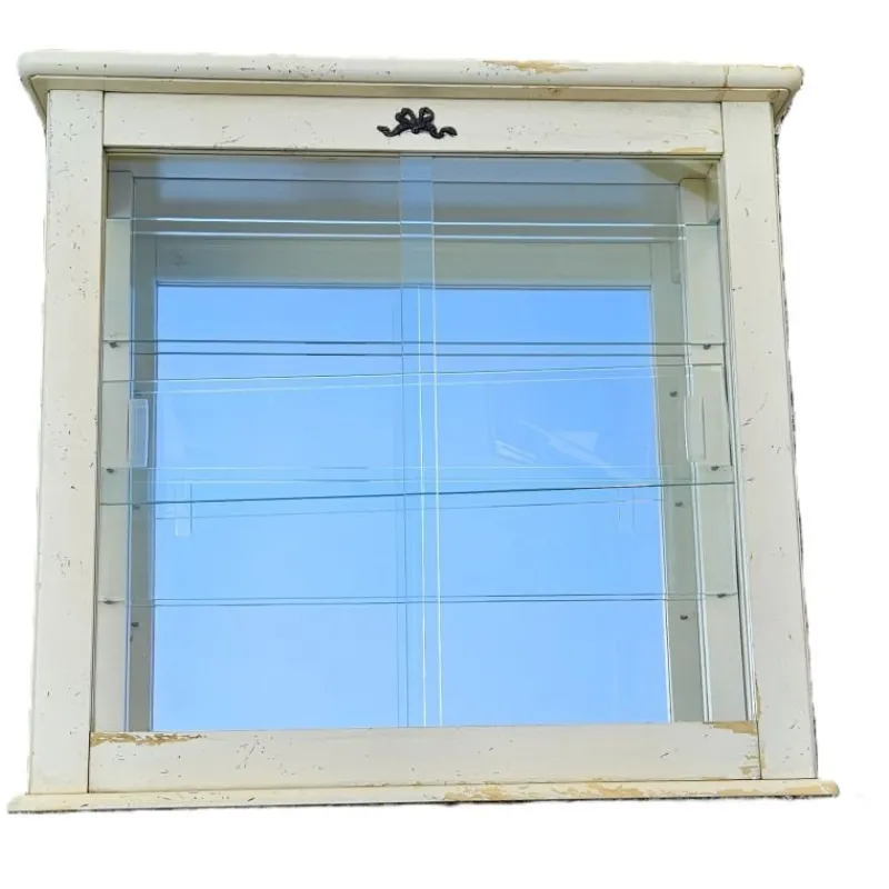 Discount Pamono Small French Wall-Mounted Display Case in Painted Wood, 1920s