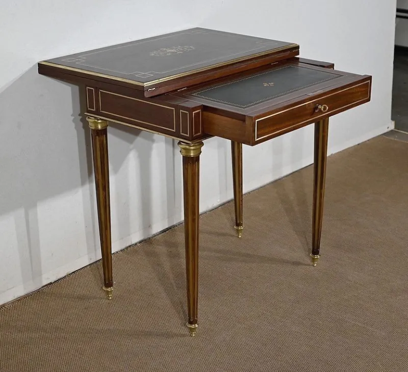 Pamono Small Game Table in Louis XVI Style, Late 19th Century> Game Tables